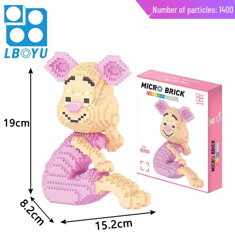 Le Bao Yu Educational Street Vendor Building Blocks for Kids and Adults – Micro Diamond Small Particles, One Piece