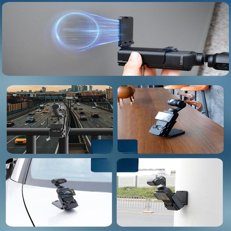 Magnetic Suction Cup Bracket For Pocket 3 Car Windshield Bracket Base Action Camera Outdoor Photography Accessories