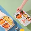 Cartoon Pattern Children's Dinner Plate Divided Snack Tray Tableware Food Feeding Dishes  Gift