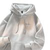 Personalized American Style Men's Hoodie – Autumn/Winter Velvet, Thick, Versatile Student Jacket