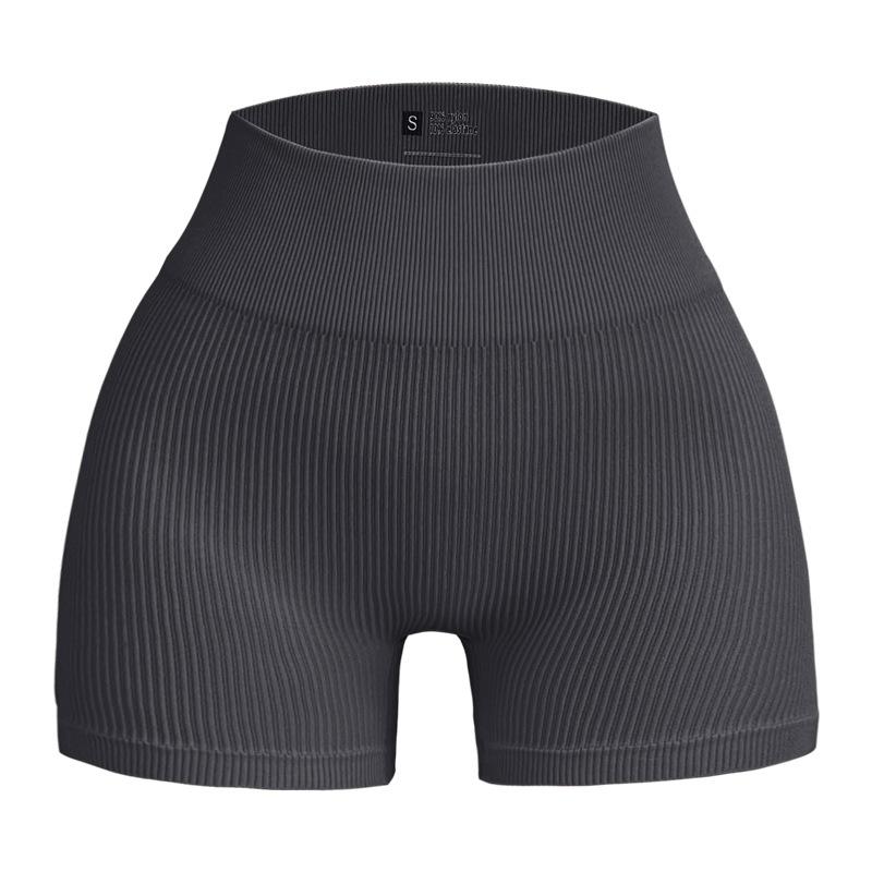 Women s shorts fashion summer workout yoga shorts bike shorts S серый