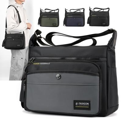 New Men Crossbody Bags Male Nylon Shoulder Bags Boy Messenger Bags Man Handbags For Travel Casual Large Satchel