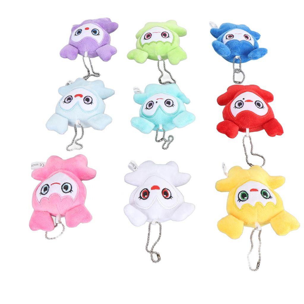 9 Stück Koreanisches Idol Bild Cartoon Puppen Entzückender Ausdruck PP Baumwollfüllung Weiche Plüsch Stoffpuppen