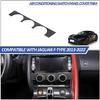 Center Console Air Conditioning Switch Panel Frame Cover Trim Compatible with Jaguar F-TYPE 2013-2022, AC Button Panel Decor Cover Trim, Air