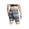 Nike Tie-Dye High-Waisted Printed Workout Shorts Women Shorts Gray DO7815-010