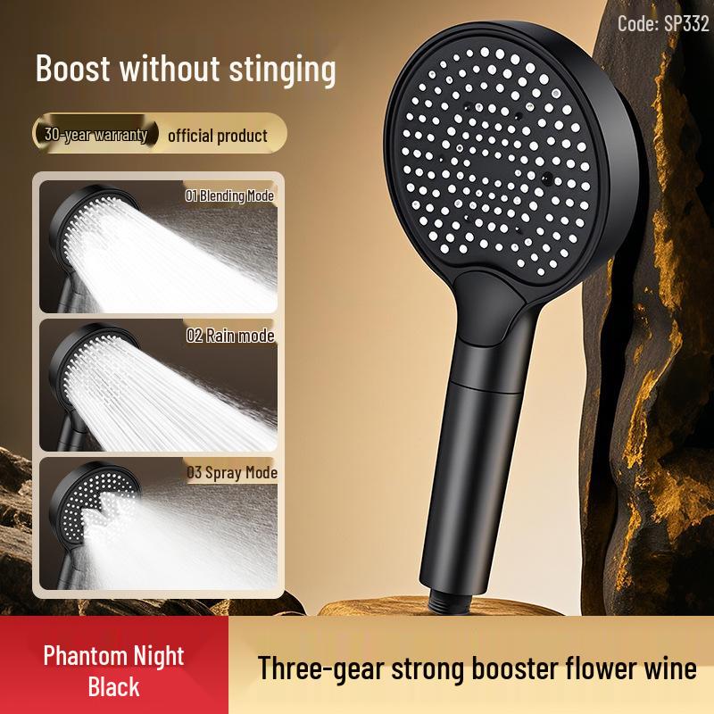 High-Pressure Handheld Shower Head with Strong Water Output