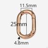 10 Pieces Sp Oval S Carabiner Key Buckle for Making