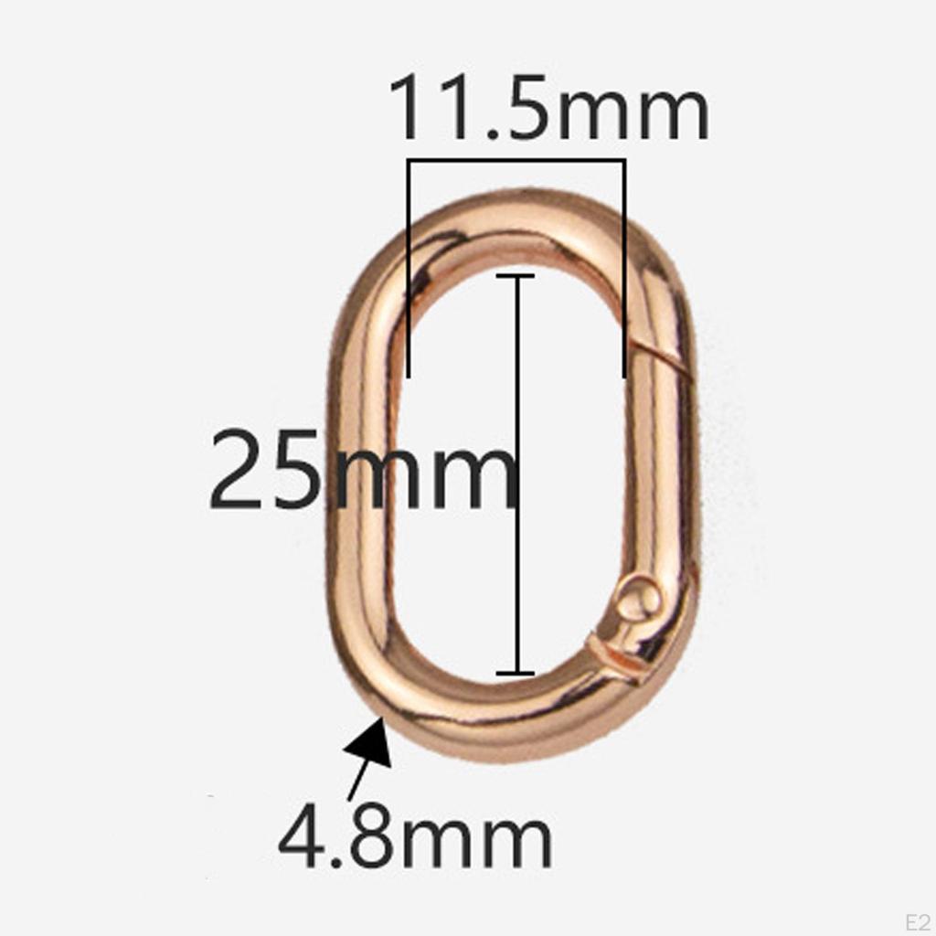 10 Pieces Sp Oval S Carabiner Key Buckle for Making