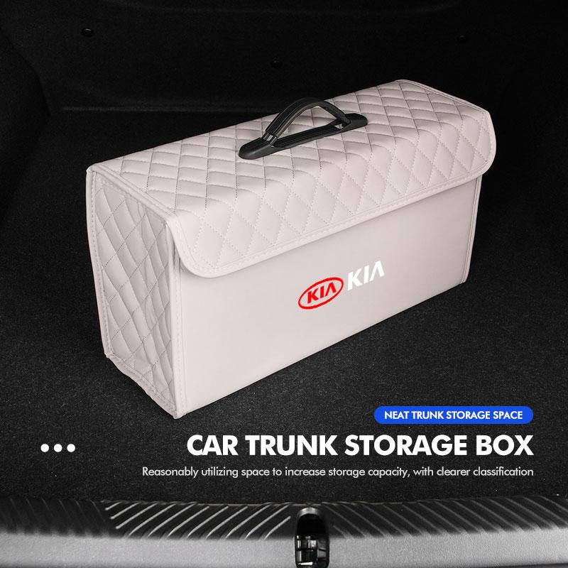 For KIA Car Trunk Storage Box Organizer Foldable Container Bag Storage Accessories Sorento Stinger Soul Spectra Niro Cadenza