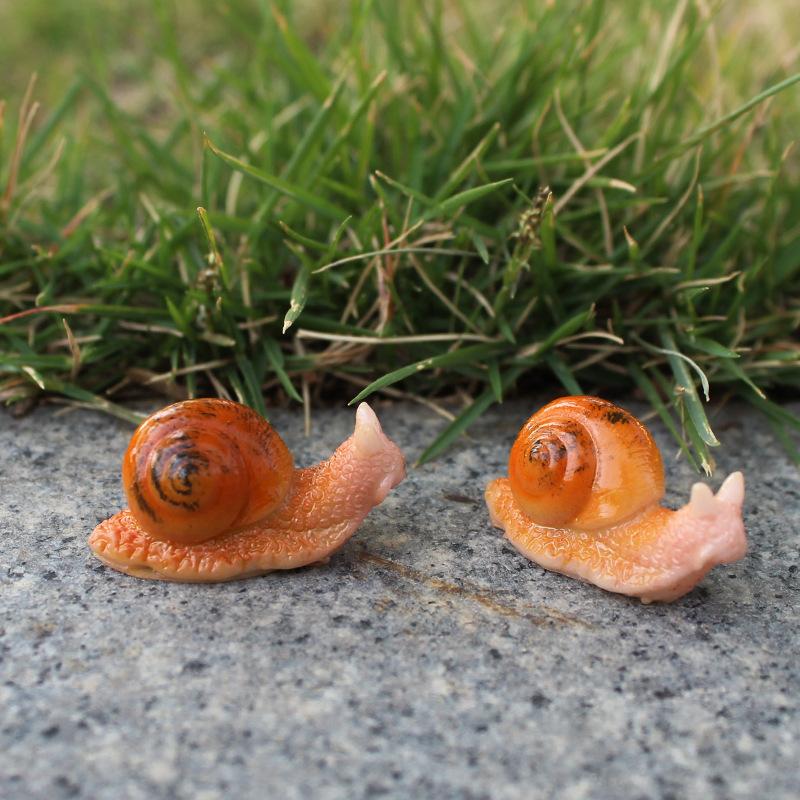Cute Miniatures Snail Micro Fairy Figurines Garden Decor Ornaments For Home Decoration Mini Funny Animal Craft Decoration