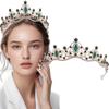 Baroque Luxury Princess Wedding Rhinestone Tiara Hair Crown Elegant Crystal Bridal Headpiece Stage Performance Hair Accessory