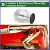 Mandrel Exhaust Pipe Adapter Concentric Reducers 25" OD To 35" OD Silver Tone
