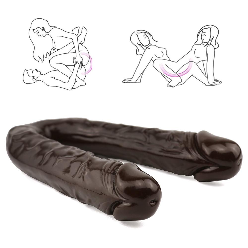MoDi Double Head Dildo Long Realistic Double Ended Dildo Flexible Big Penis for Women Masturbator Sex Toys for Lesbian