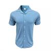 New Versatile Pure Cotton Sports Fitness Men'S Twill Polo Shirt, Business Casual Men'S Solid Color Short Sleeved T-Shirt