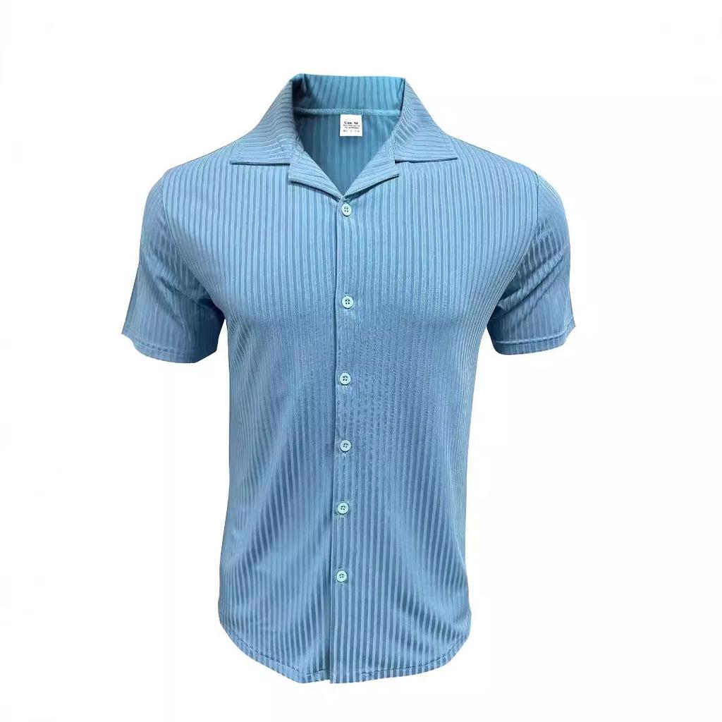 New Versatile Pure Cotton Sports Fitness Men'S Twill Polo Shirt, Business Casual Men'S Solid Color Short Sleeved T-Shirt