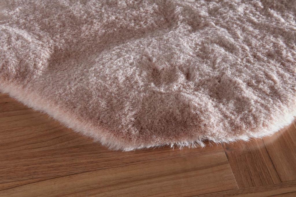 Jassrug Fur Fleece Carpet 100x140 Powder