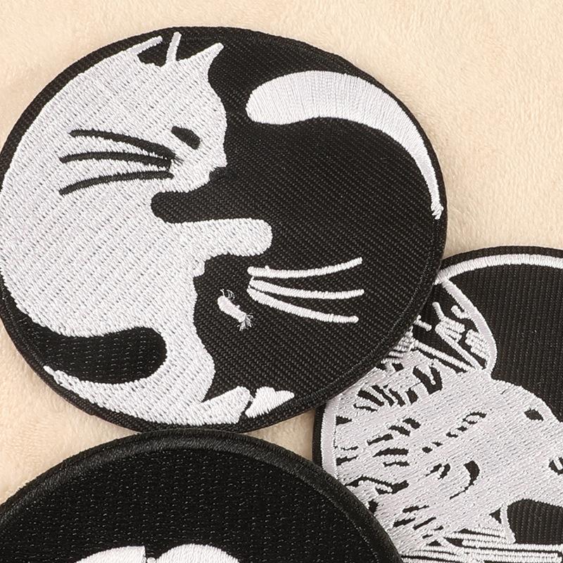 Embroidery Embroidery Sticker Round Badge Clothing Accessories Adhesive Patch Cloth Sticker Accessories Cloth Sticker