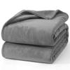 Hansleep Blanket Single Microfiber Soft Touch Washable Anti-Static (140x200 Gray)