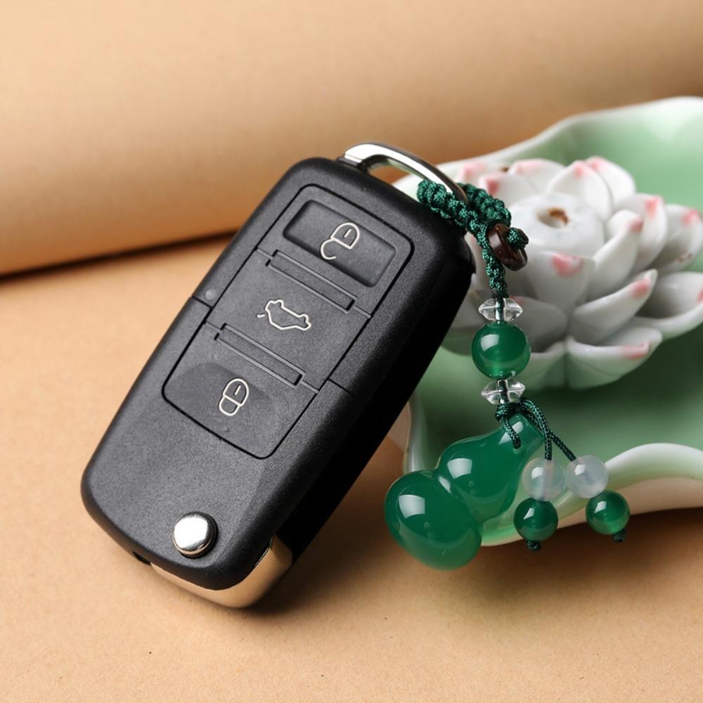 Road Protection Gourd Gourd Keychain Good Moral Chalcedony Gourd Keychain Pendant Car Pendant