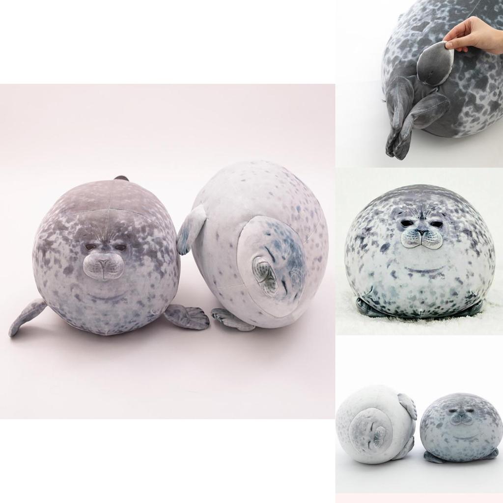 Large Chubby Blob Seal Plush Toy Animal Pillow Pet Soft And Cute Ocean Stuffed Doll Gift