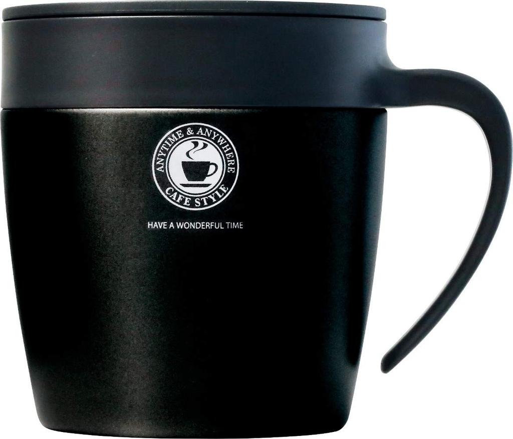 Asvel Mug, Black, 330ml, Vacuum Insulated Mug, MG-S330N, 3252