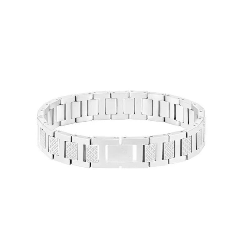 Adjustable Magnetic Titanium Steel Bracelet With Crocodile Motif 18K Gold Plated Unisex Fashion Jewelry