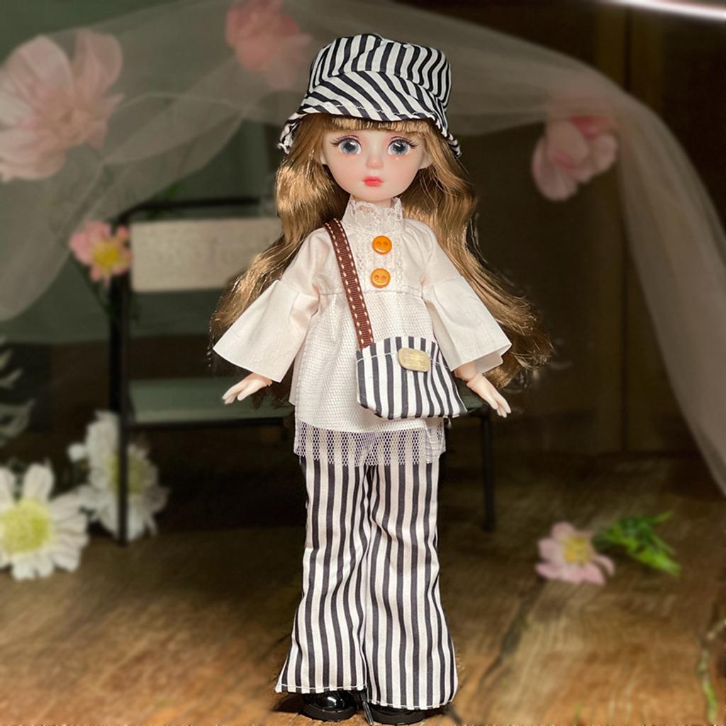 Loli Doll Dress-up Complete Set Of  Doll With 20 Joints And Hand-painted Lip Makeup