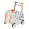 Multi-Functional Cartoon Ice Cream Wooden Baby Walker Stroller