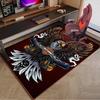 Harley-davidson Motorcycle Artwork Area Rug Office rug, Chair Rug, Decor Carpet Livingroom bedroom Mat, Large Size Fan gifts Christmas gifts