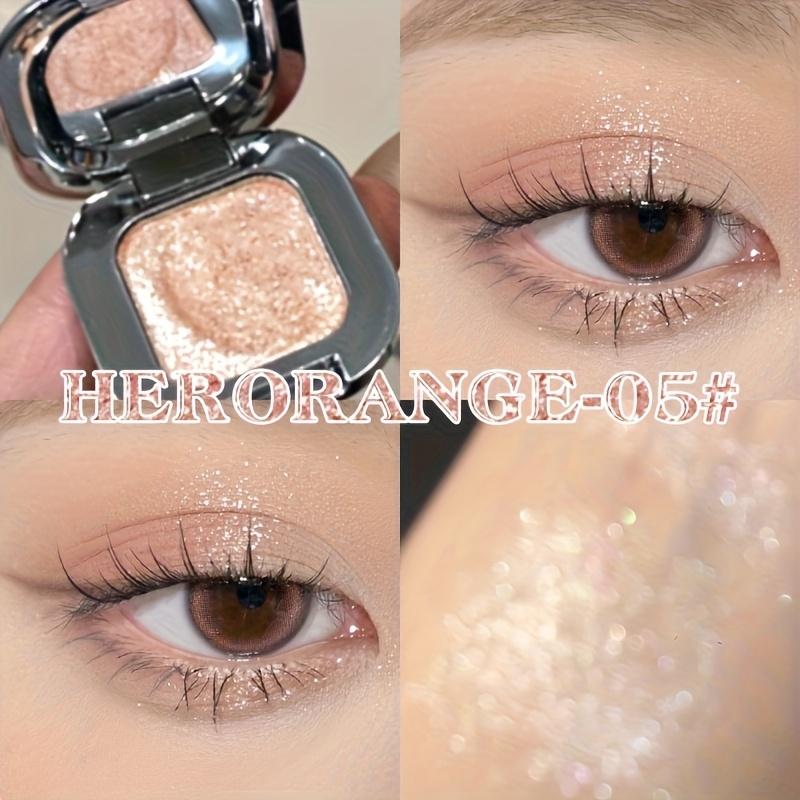 Diamond Highlighter Single Color Eyeshadow with Fine and Sparkling Shimmer, Applies Evenly and Richly, Waterproof Eyeshadow, Soft Texture Eye Makup