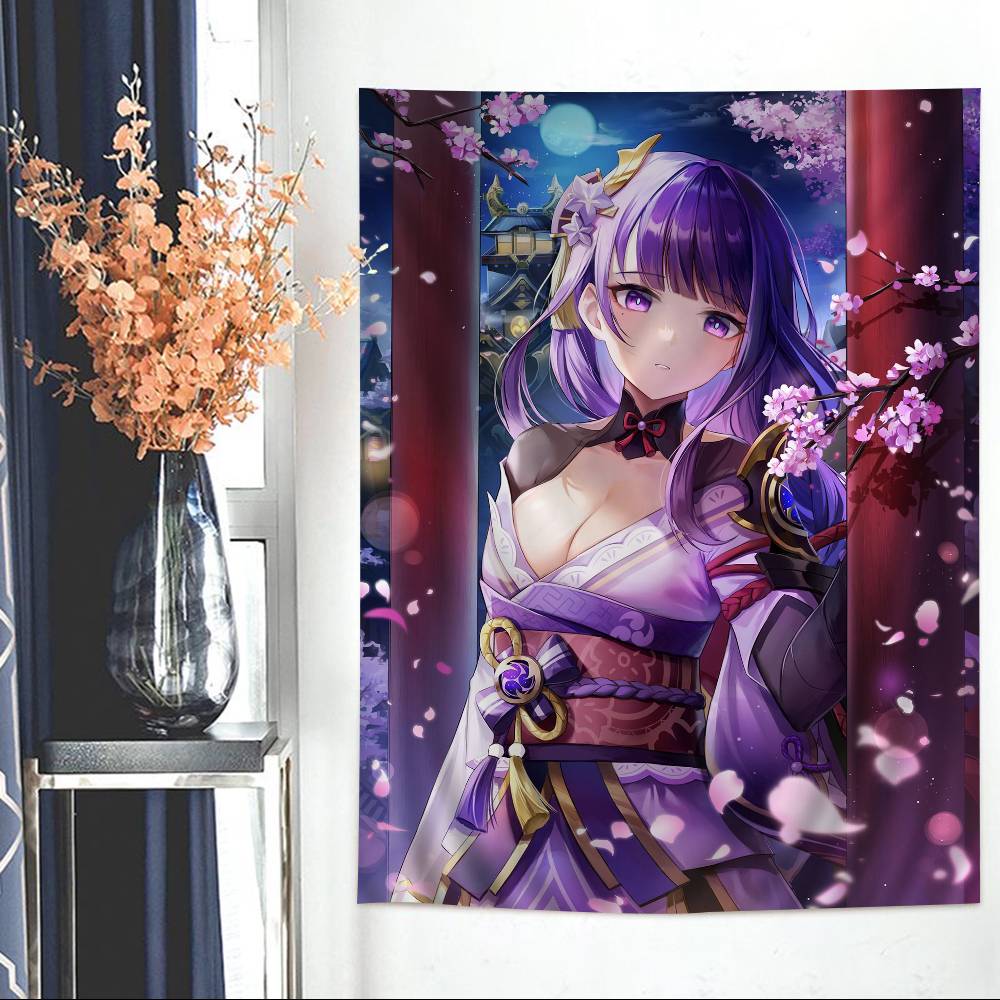 Genshin Impact Beelzebul Hippie Wall Hanging Tapestries For Living Room Home Dorm Decor Art Home Decor