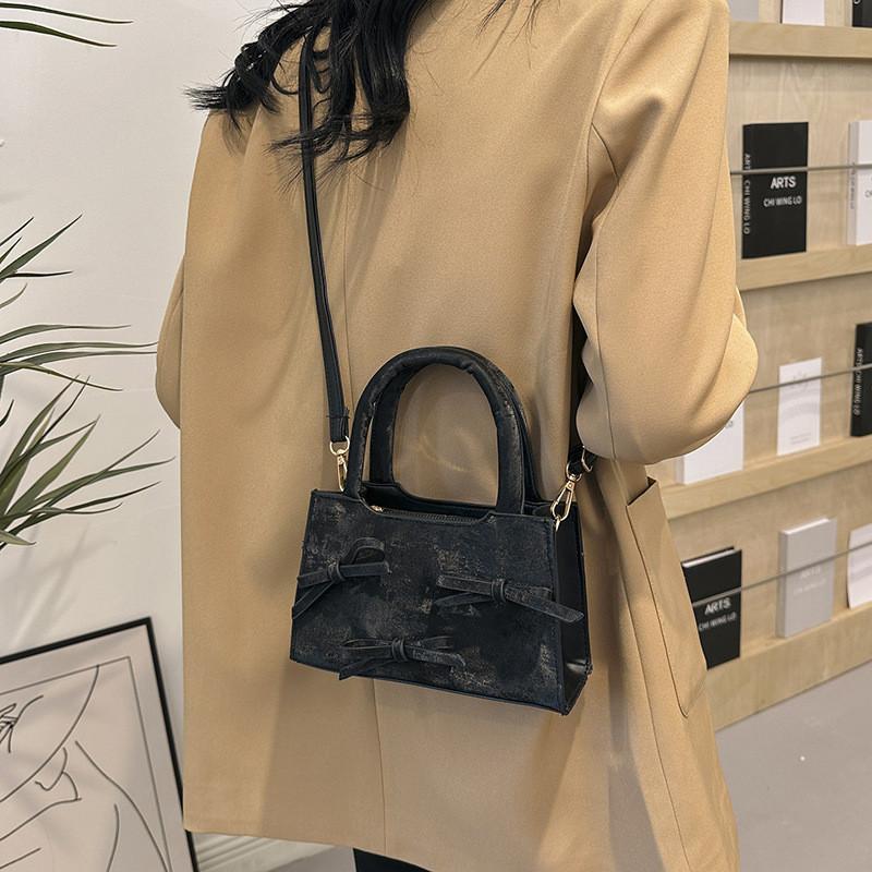 Chic Small Box Bag For Women Casual Fashionable Korean Style Pu Leather