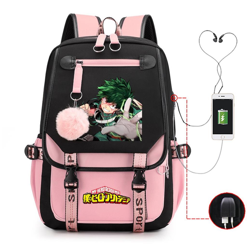 My Hero Academy Has the Same Peripheral Backpack, Animation Two-dimensional Printing, Primary and Secondary School Schoolbag.