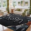 Korn Design Crystal Velvet Rug Soft Decorative Mat for Bedroom Entrance