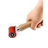 QWORK® Silicone Seam Roller, High Temperature Resistant Silicon Seam Hand Pressure Roller Welding Tool, 40Mm, Red