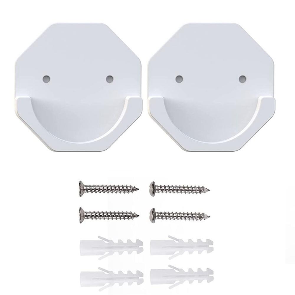 

Аксессуар для ванной без сверления/на клей, Стойка для душевой штанги, Держатель для карниза, Держатель для штанги для штор белый