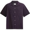 Solid Color Logo Print Polo Shirt Men Shirts Purple CT050-PUR