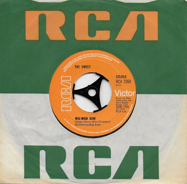 

7inch Record SWEET WigWam Bam RCA2260 RCA Victor 1972 UK Rock Used
