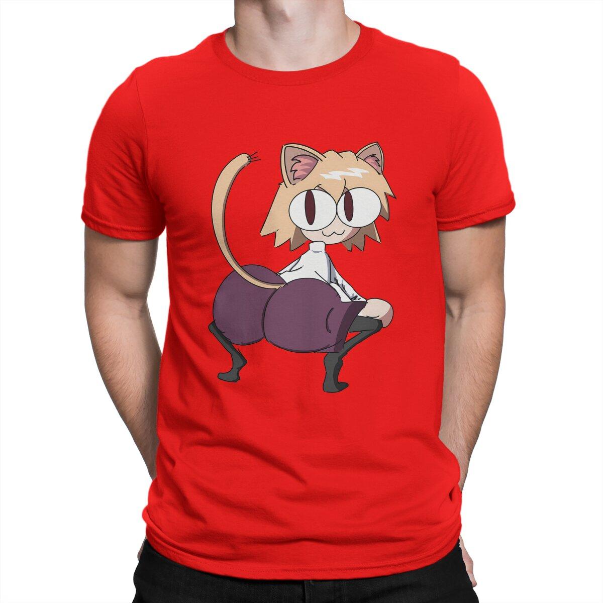 Sey Mens T Shirt Neco Arc NECOARC Cat Novelty Tees Short Sleeve Round Neck TShirt 100 Cotton Printed Clothes S