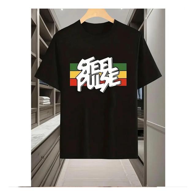 Unisex T-shirt with Steel Pulse Graffiti Style Print XL