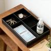 Leather Entryway Key Coin Tray Multifunctional Office Desktop Organizer Storage
