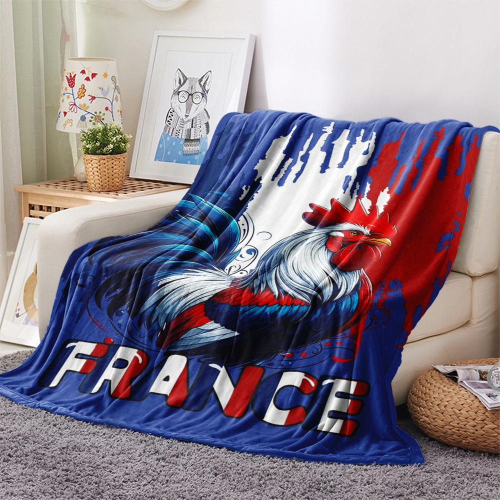 1Pc German Football Print Flannel Blanket, High quality Comfortable for All Seasons, Home Decor, Warmth and Comfort, Perfect for Christmas GiftS