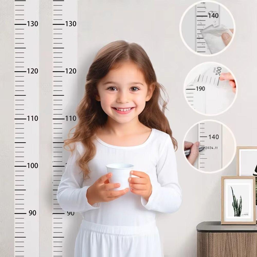 Waterproof Height Measurement Wall Sticker 2-Meter Height Height Ruler Scale Growth Chart  Home Use