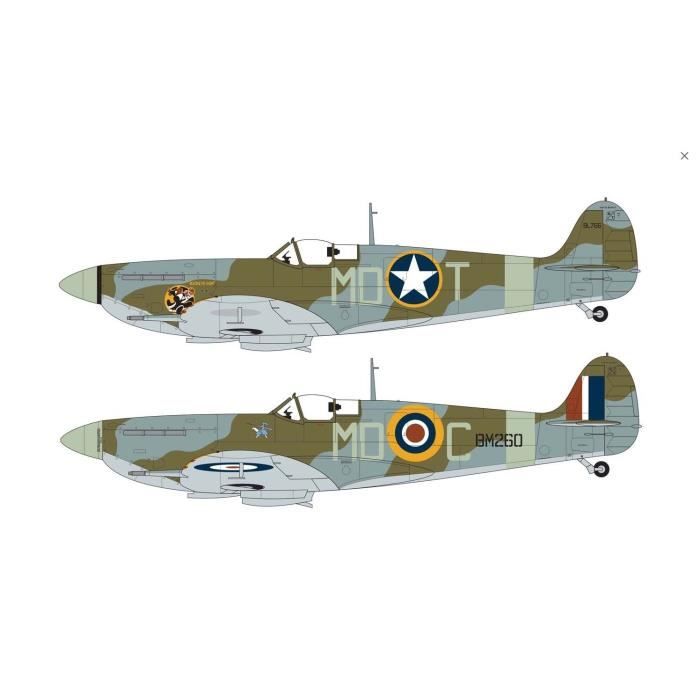 Kit de montage - airfix - supermarine spitfire mk.vb - 1:48 - 143 pièces - plastique