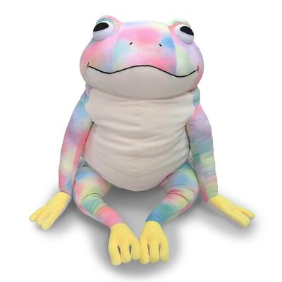 Shinada Global Mochi Series Mochikaeru Rainbow XL Plush Toy, XL Size, 35 X 35 X 50cm, Animal, MOKR-0900R