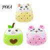 Plush Squeaky Dog Toy Toy, Sound Stuffed Puppy Cartoon Fruit Shape, Pet Durable Chew-Resistant Soft for Dogs Stress Relief Interactive Play