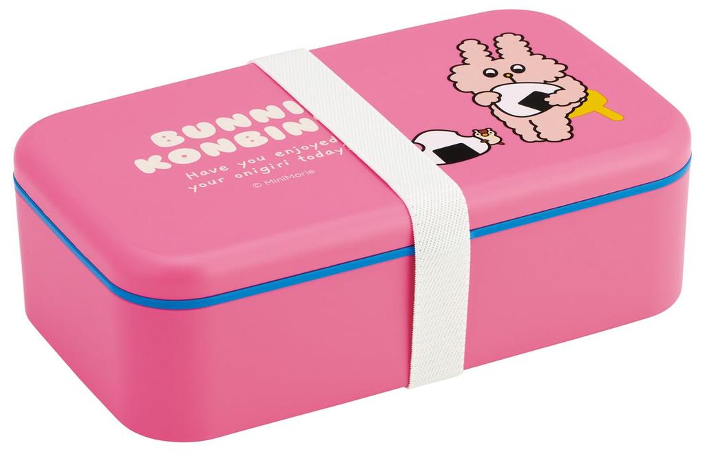 Skater Lunch Box with Bento Box with Lunch Made in Bunny Convenience Store Cutlery, 1000ml, Belt, Japan, PLB10SF-A