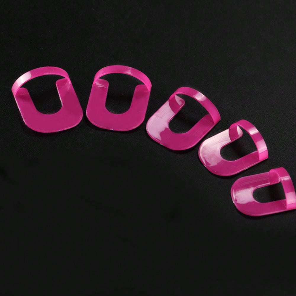 26pcs 10 Sizes U Curve Shape Nail Protector, Nail Polish Spill Proof Protector Tools, Nail Art Tools