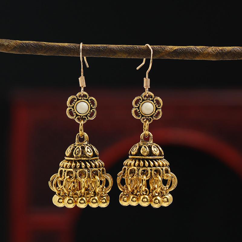 

Bohemian Tibetan Birdcage Earrings Vintage Nepalese Holiday Handmade Lantern Earrings Women s Jewelry