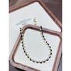 French Style Crystal Clavicle Chain Fashion Fancy European and American Style Necklace Black Niche Style Unique Pearl Necklace Necklace
